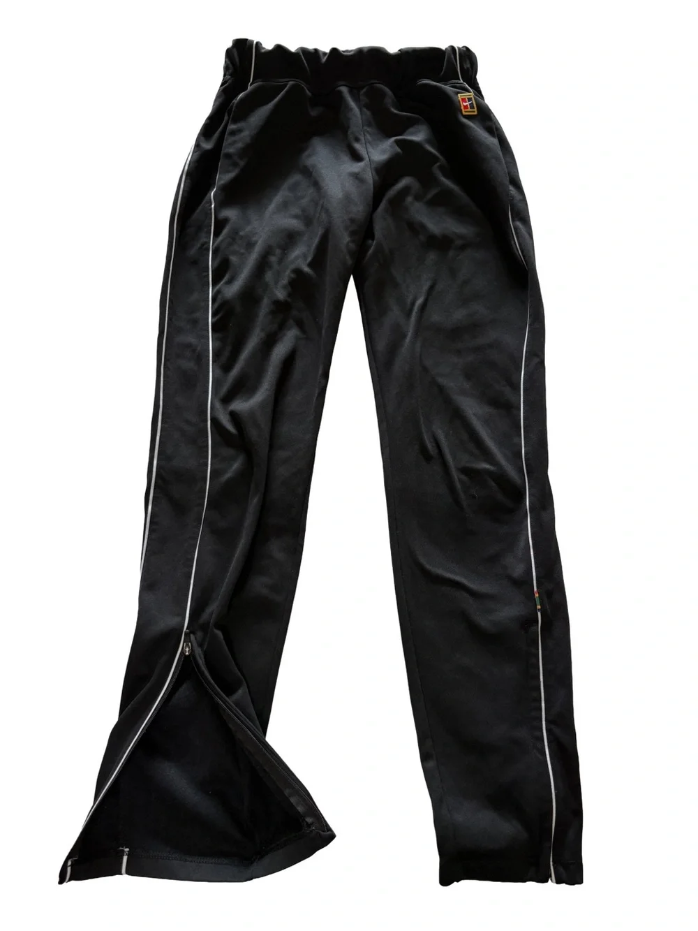 Black Women’s Track Pants with White Piping